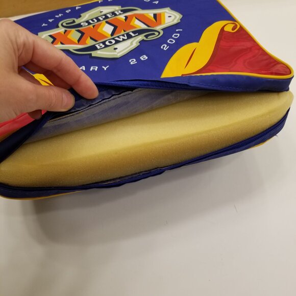 Authentic Super Bowl XXXV Stadium Seat Cushion, Tampa, Florida, Rare Collectible - Picture 10 of 13
